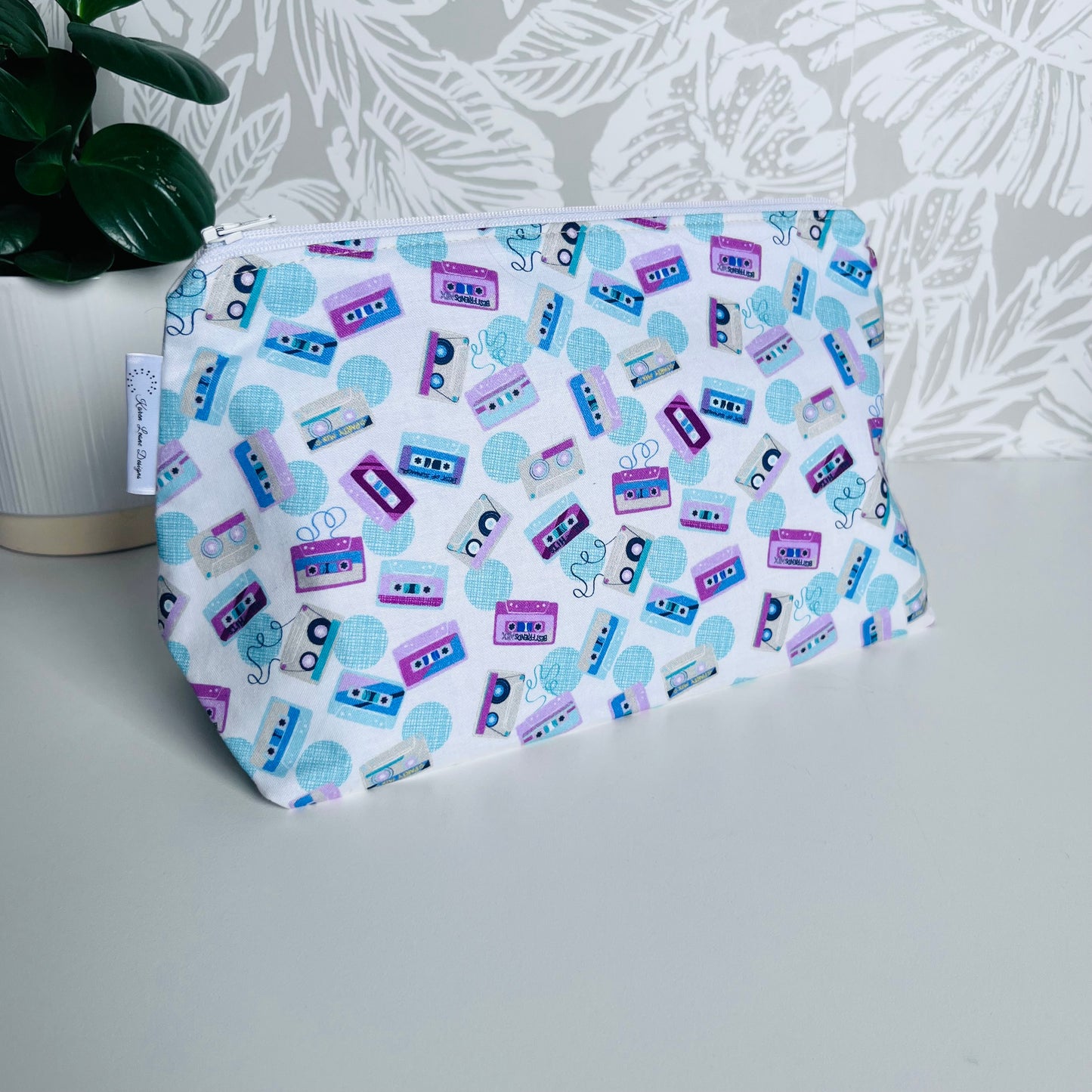 Retro Cassette Tape Travel/Cosmetic Bag