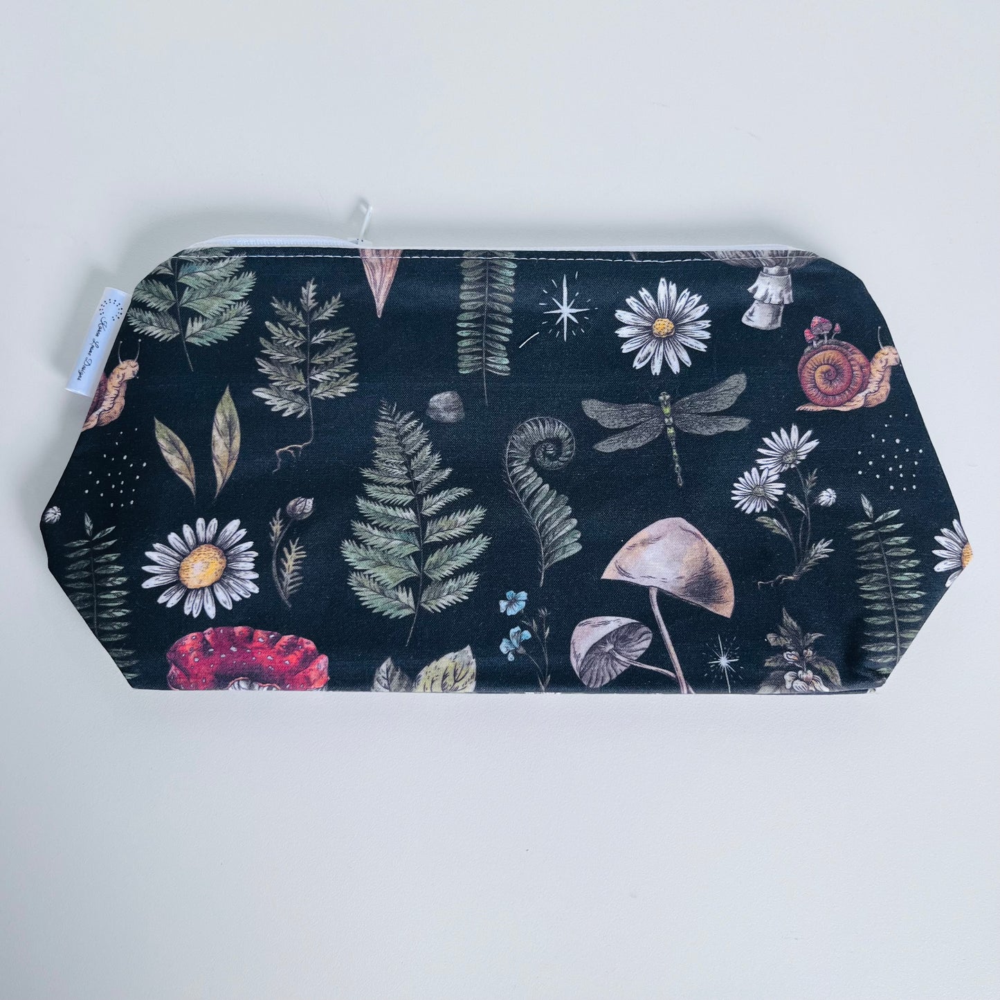 Botanical Mushroom Travel/Cosmetic Bag