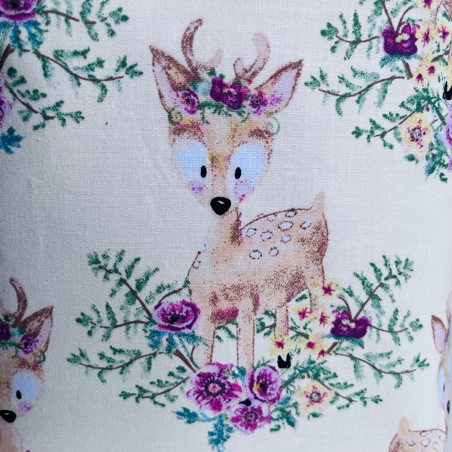 Floral Deer Lunch Bag