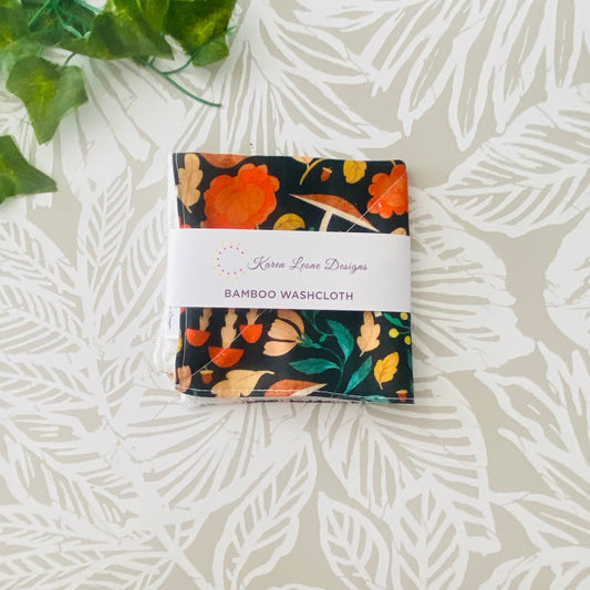 Floral & Mushroom Wash Cloth