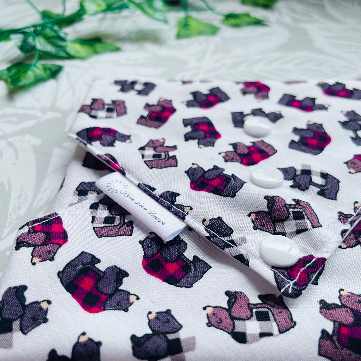 Plaid Bear Sandwich Wrap