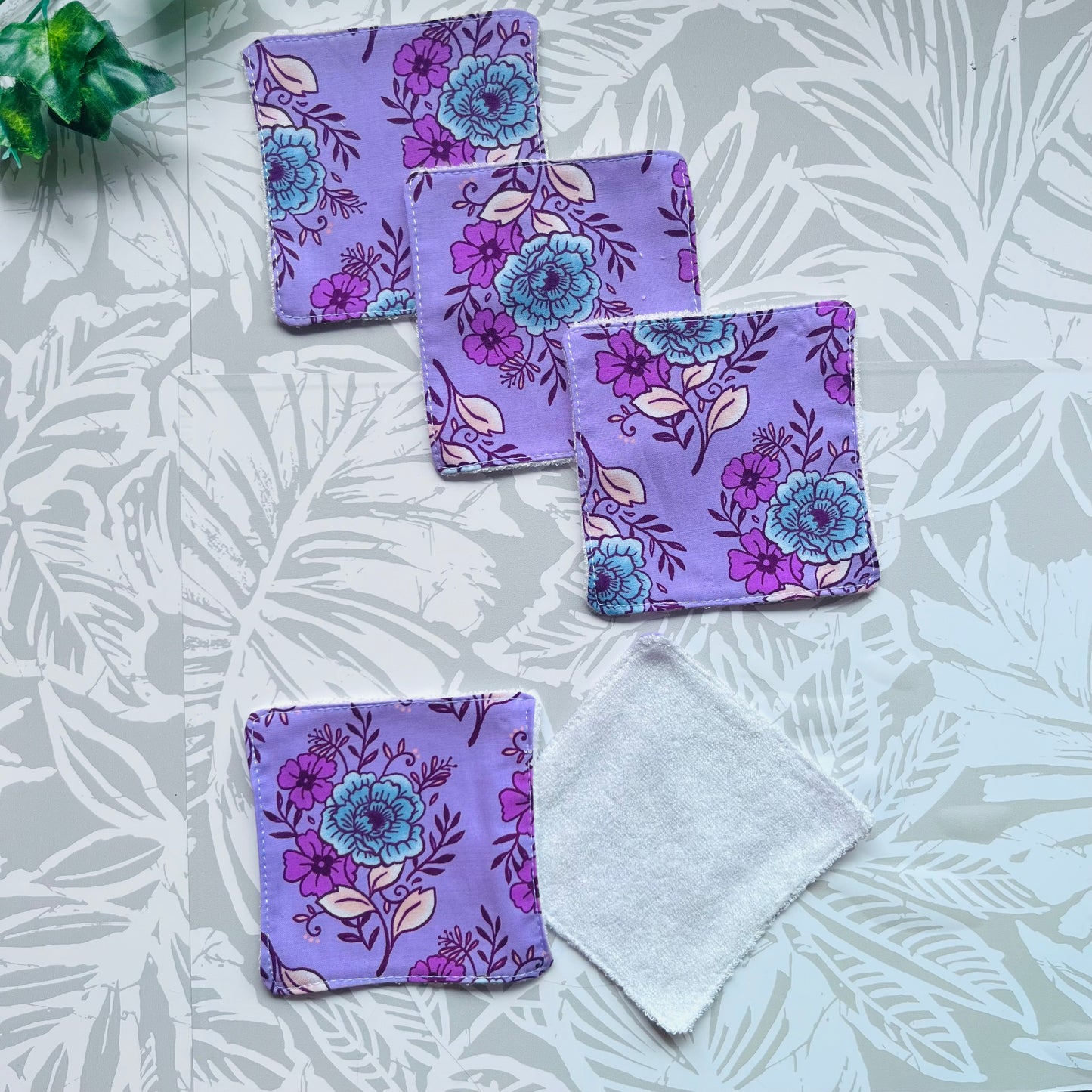Purple Floral Face Wipes