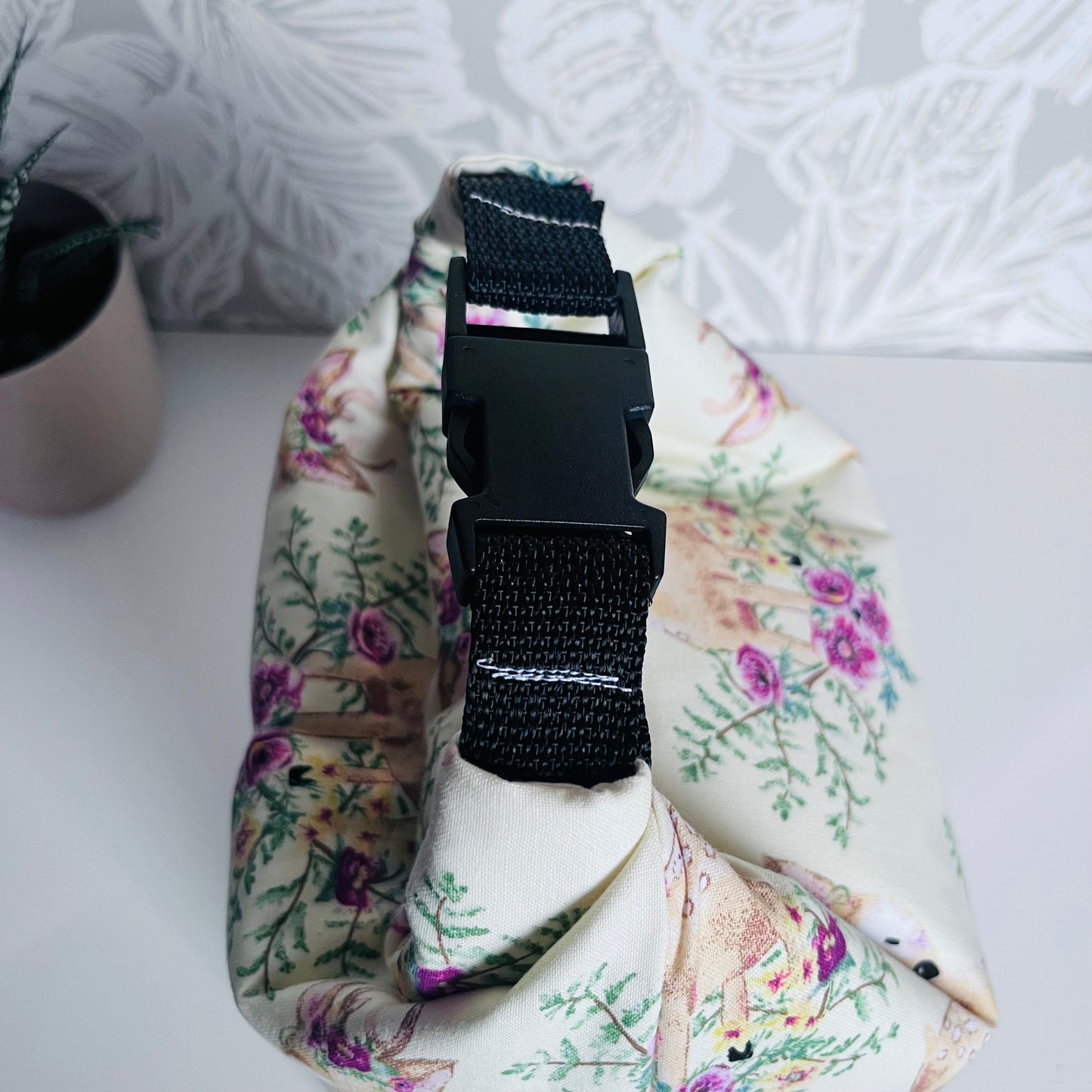 Floral Deer Lunch Bag