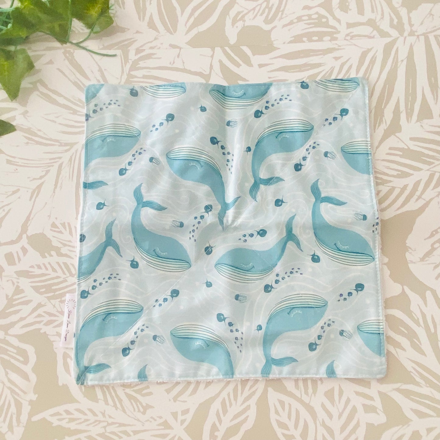 Blue Whale Wash Cloth