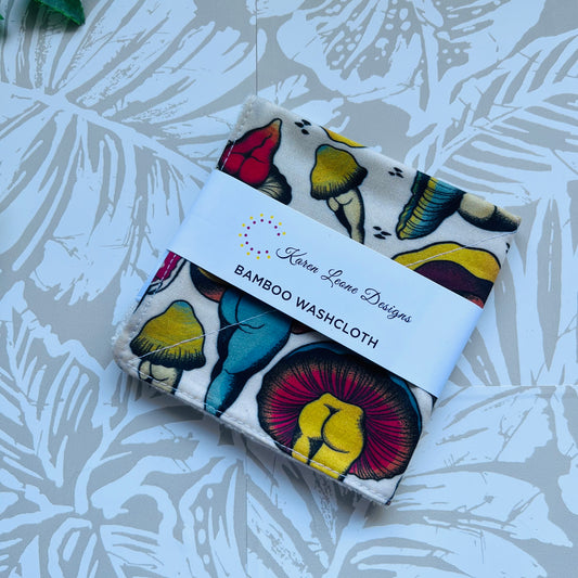 Mushroom Bum Wash Cloth