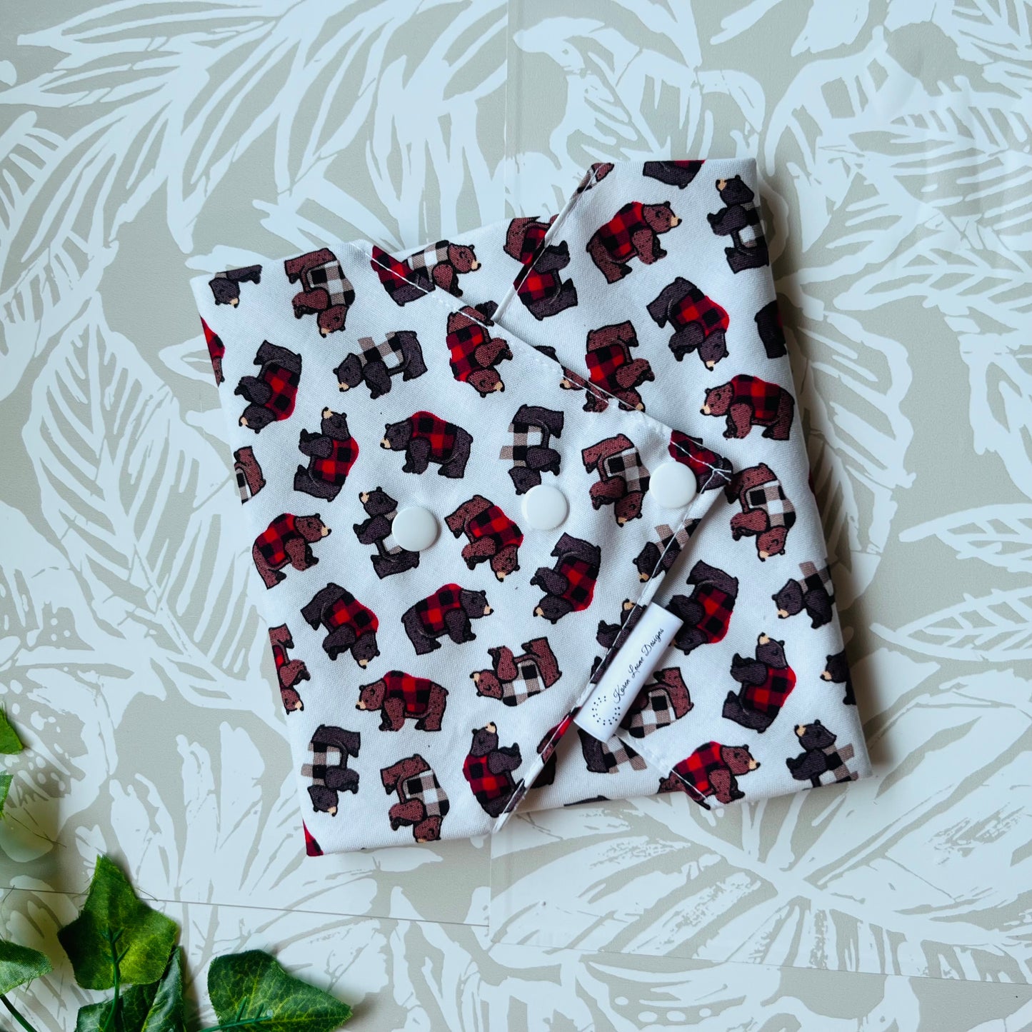 Plaid Bear Sandwich Wrap