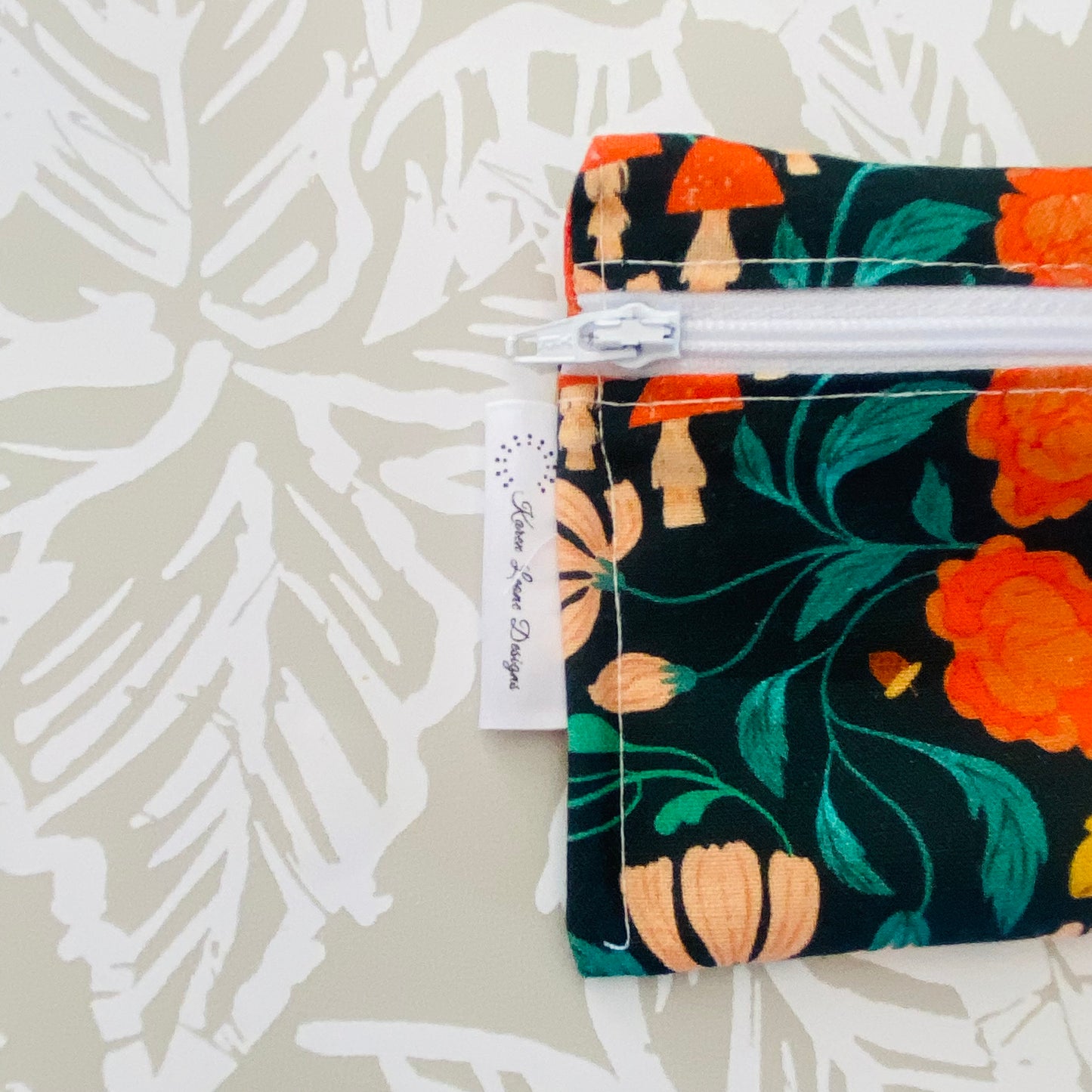 Floral Mushroom Cutlery/Travel Bag