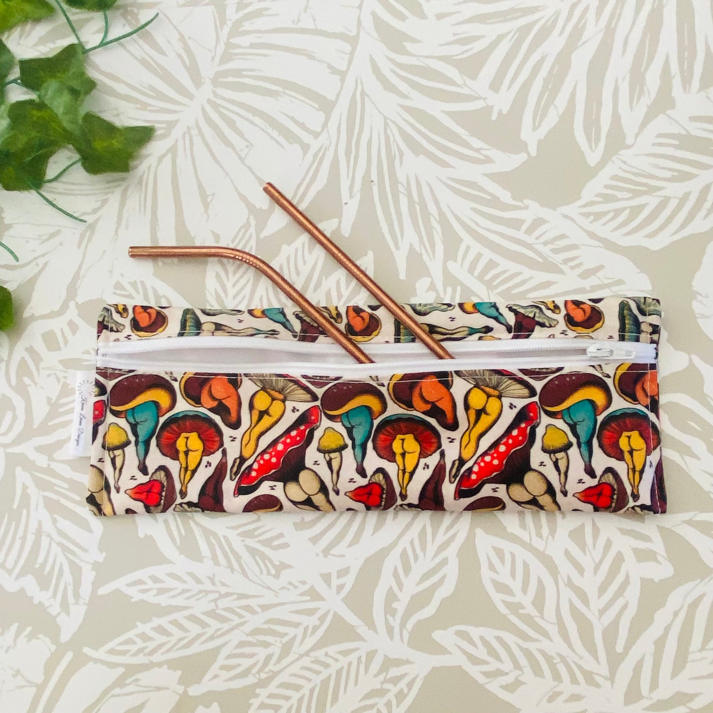 Mushroom Bum Cutlery/Travel Bag