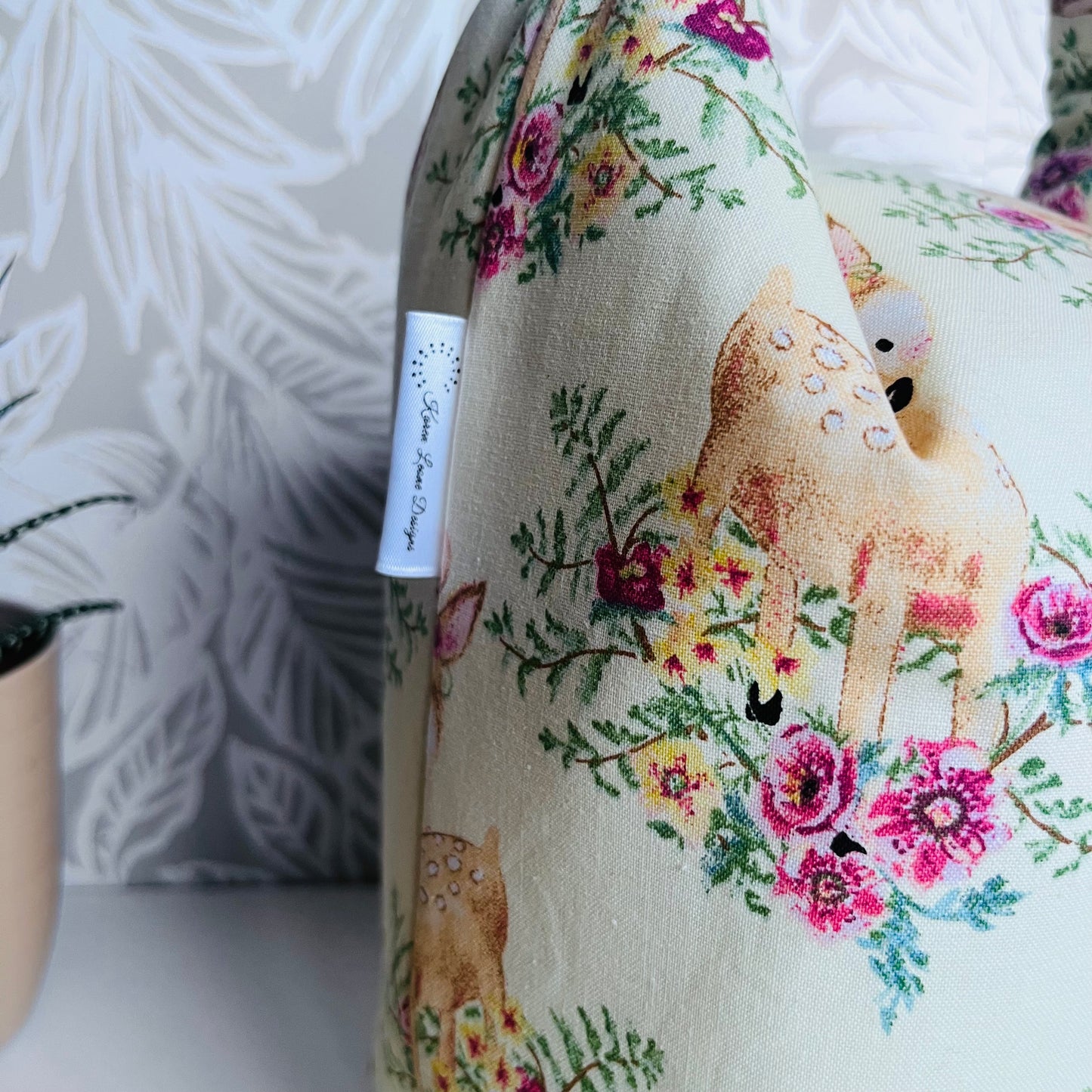 Floral Deer Lunch Bag