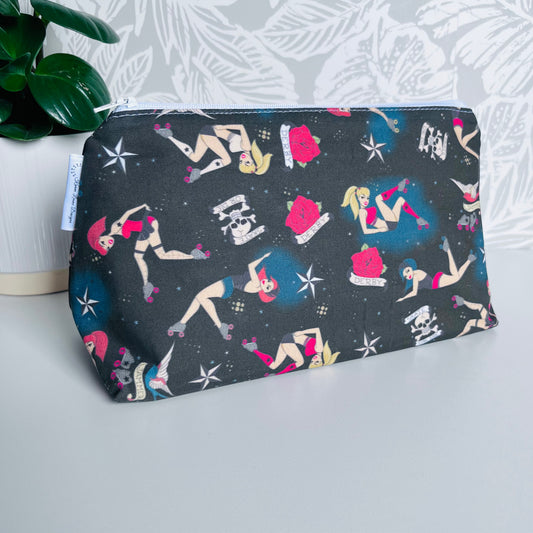 Roller Derby Travel/Cosmetic Bag
