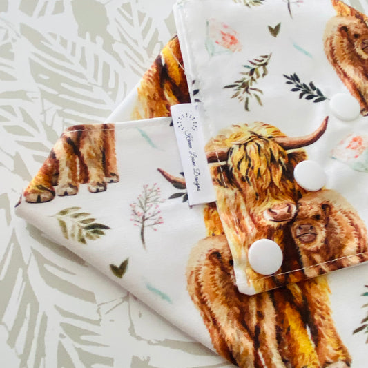 Highland Cow Sandwich Wrap