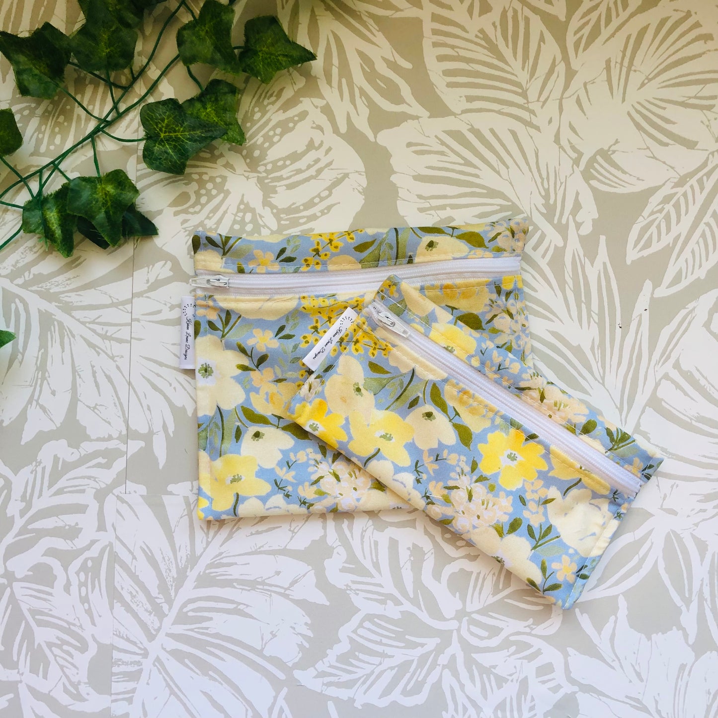 Yellow Floral Sandwich & Snack Bags