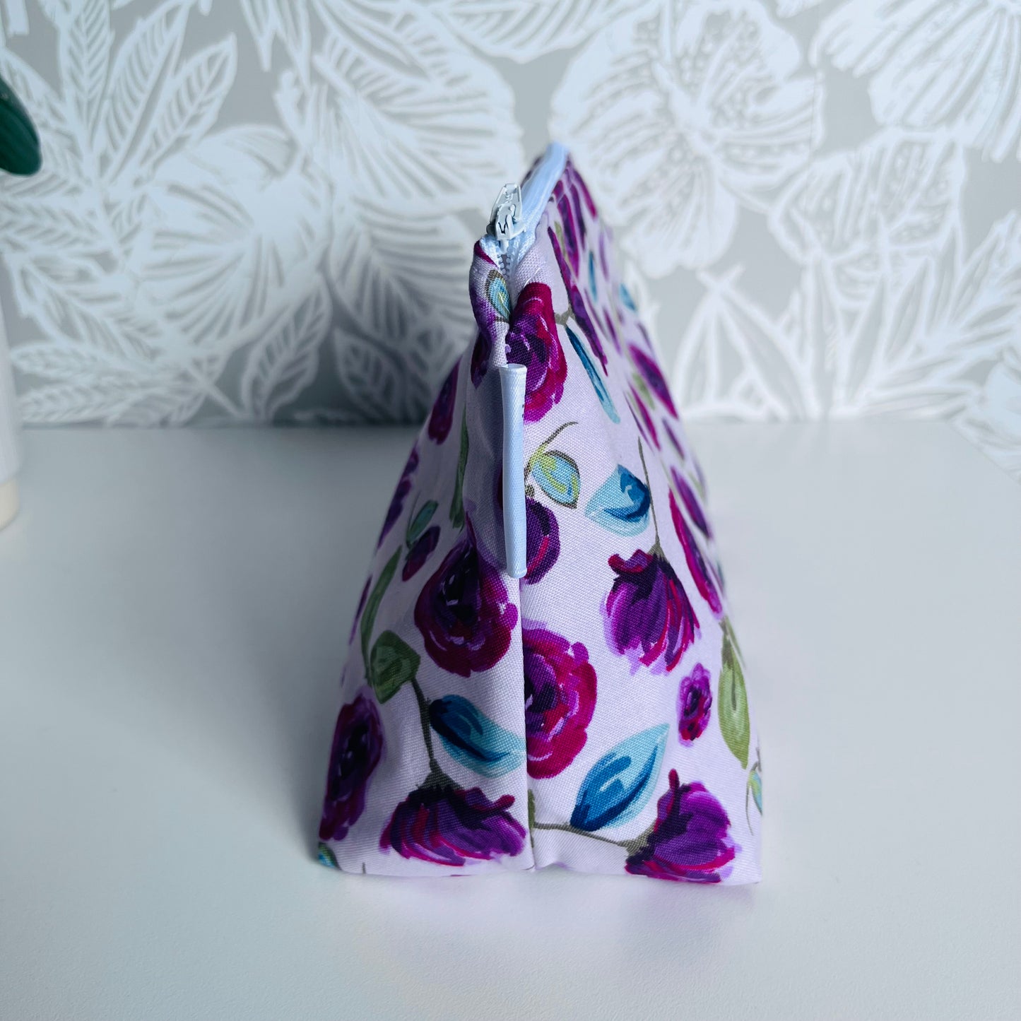 Pink Floral Bag Travel/Cosmetic Bag