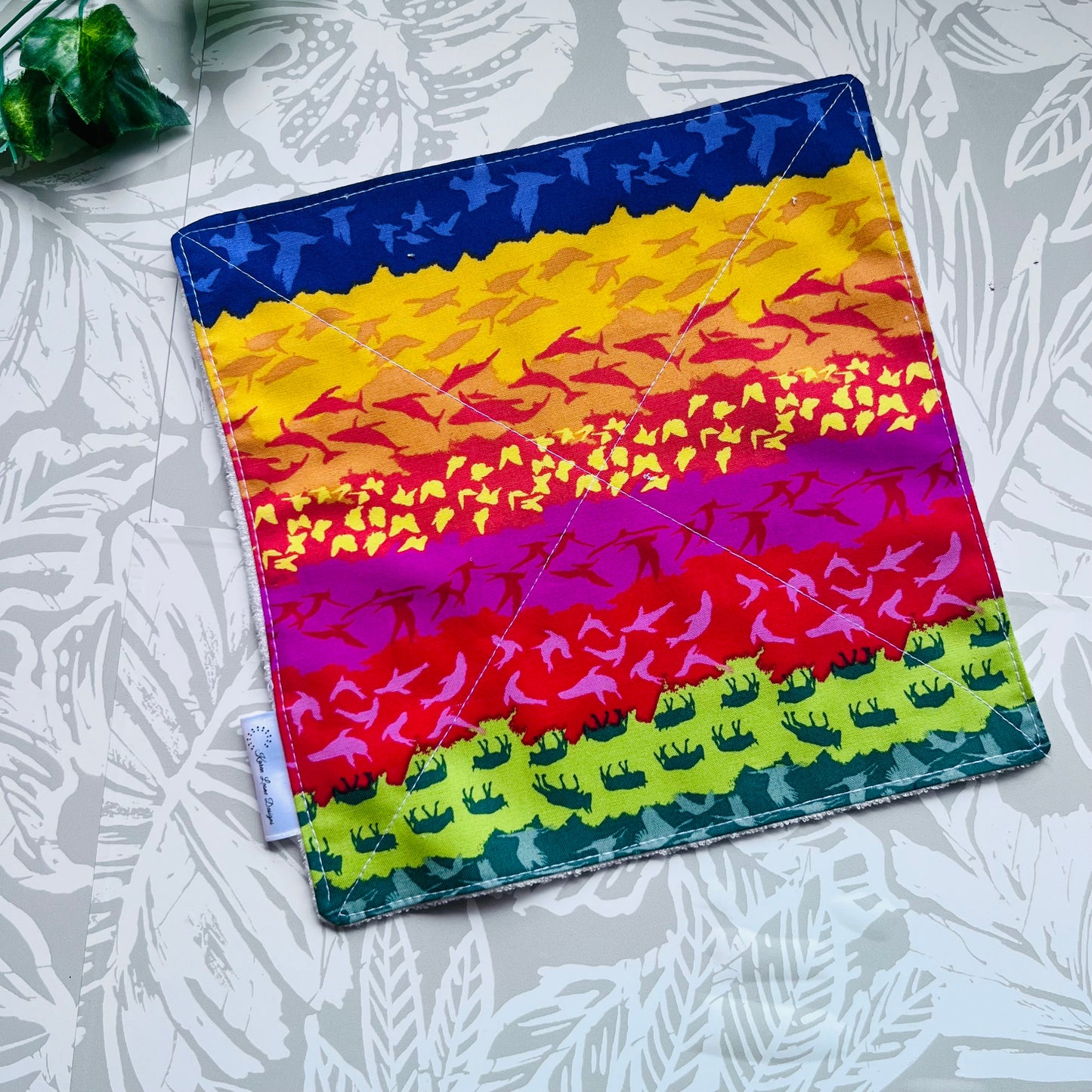 Multicoloured Animal Wash Cloth