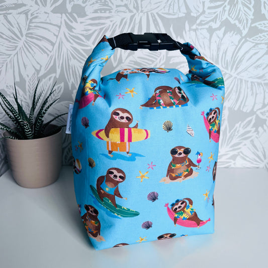 Surfing Sloth Lunch Bag