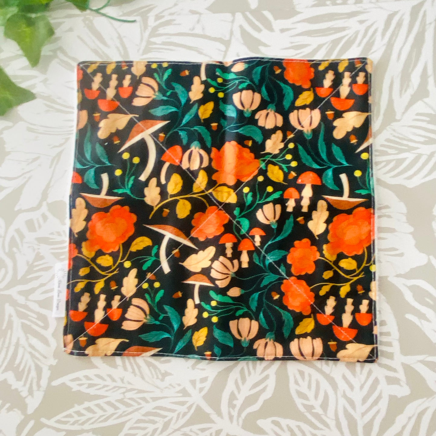 Floral & Mushroom Wash Cloth