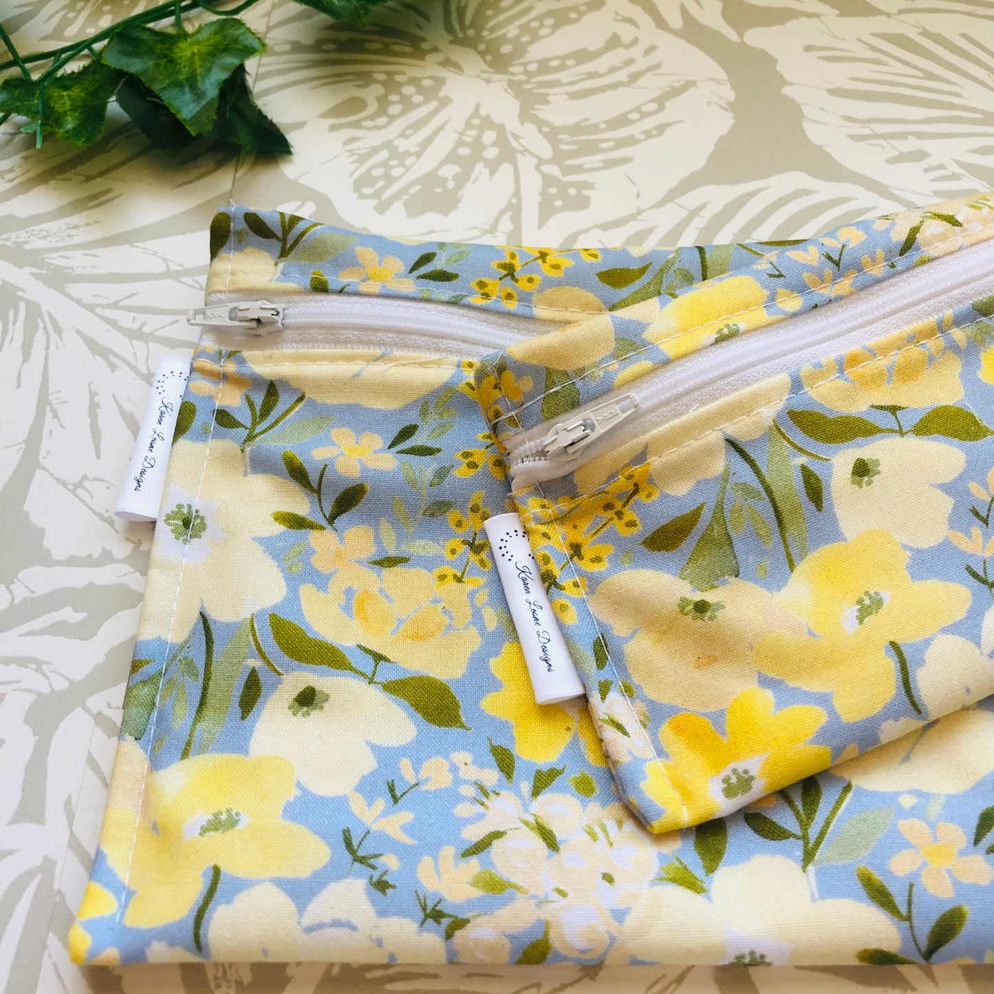 Yellow Floral Sandwich & Snack Bags