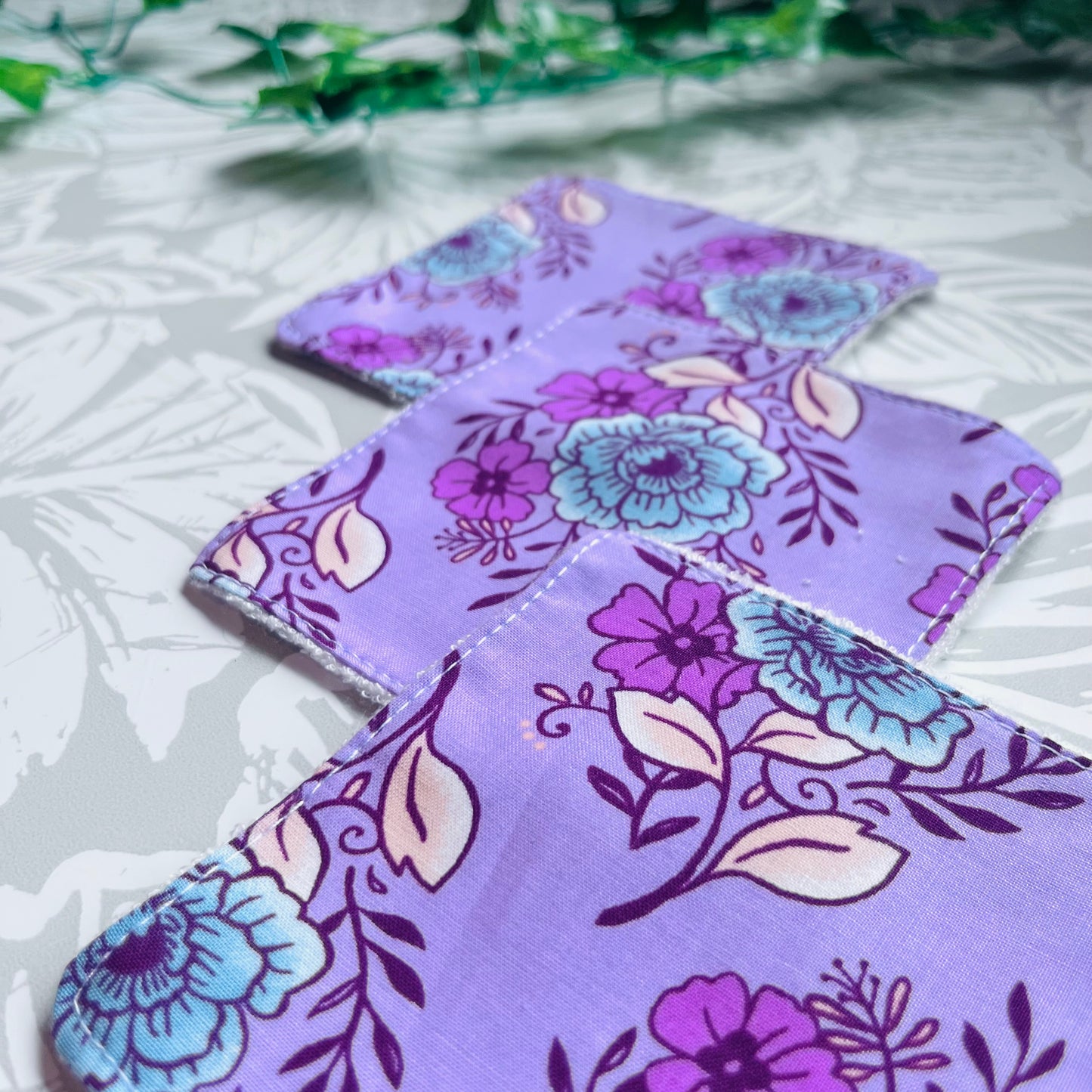 Purple Floral Face Wipes