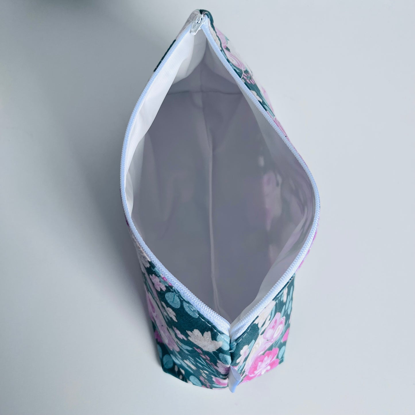Green Floral Travel/Cosmetic Bag
