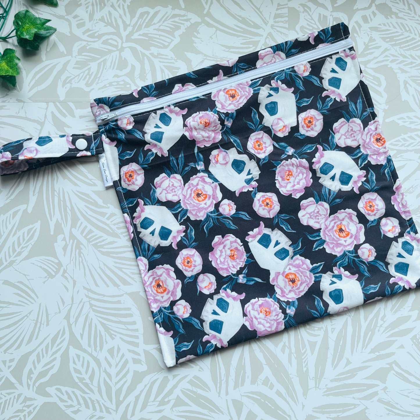 Skull & Floral Wet Bag