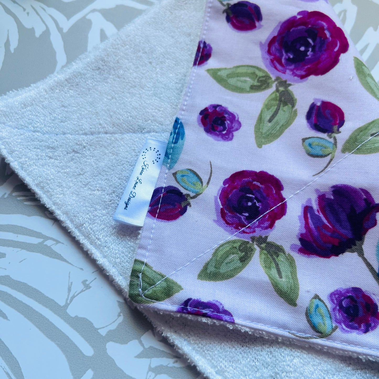 Pink Floral Wash Cloth