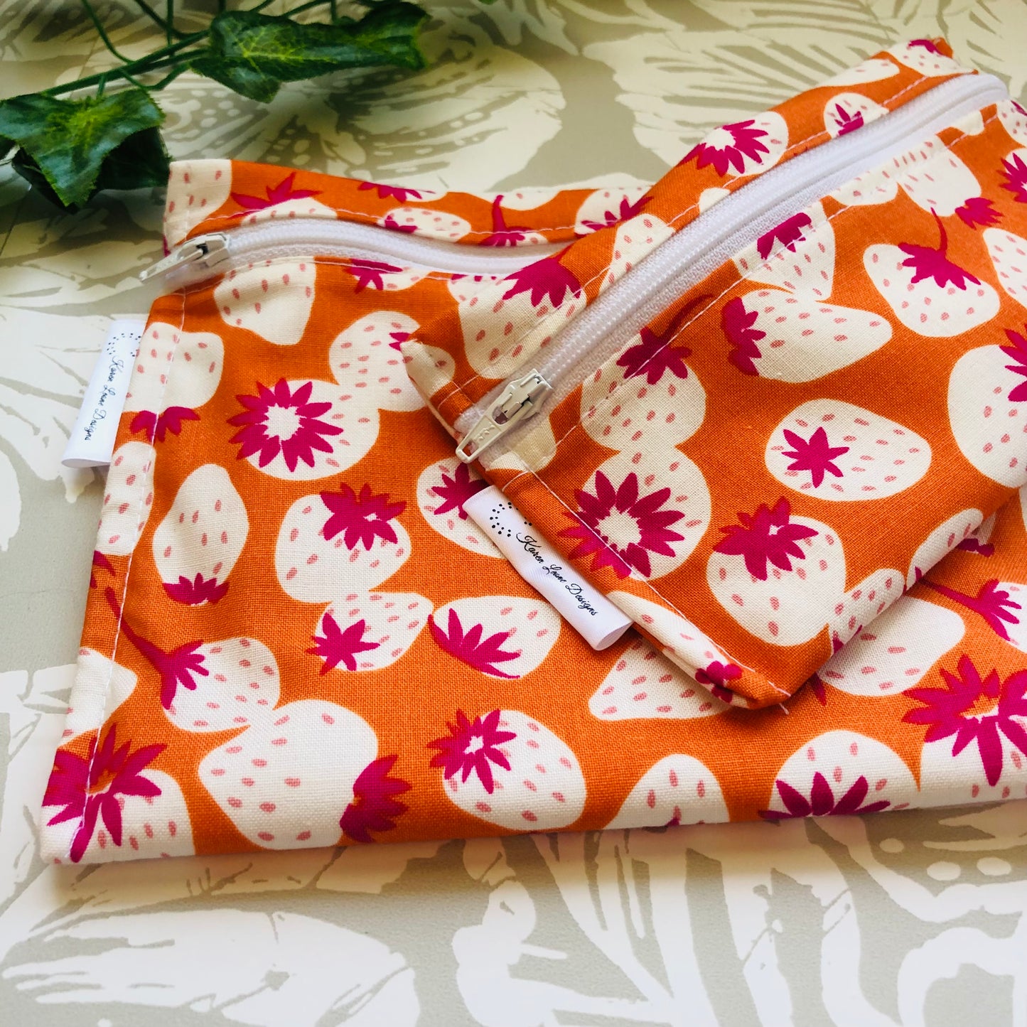 Orange Strawberry Sandwich & Snack Bags