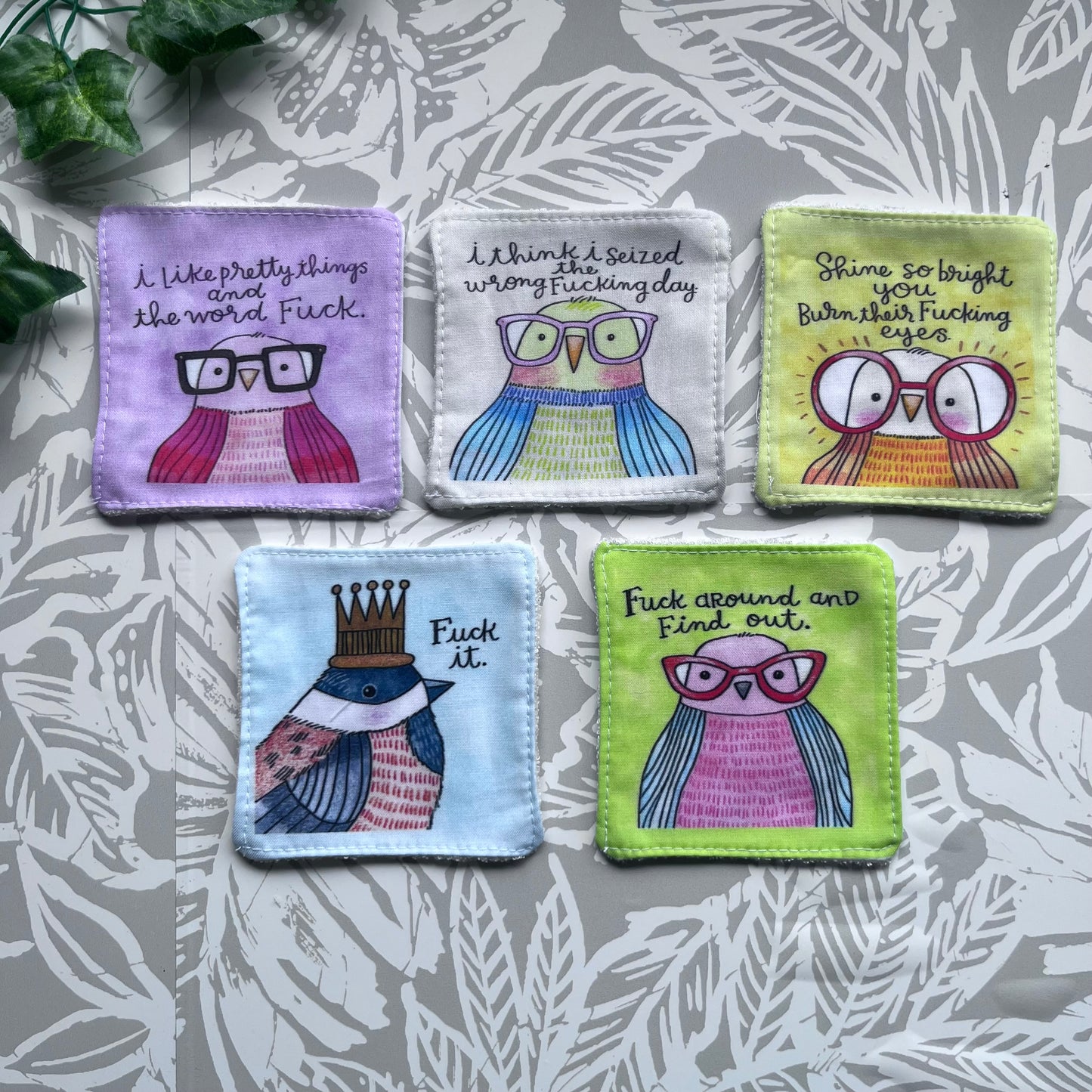 Profanity Bird Pack 2 Face Wipes