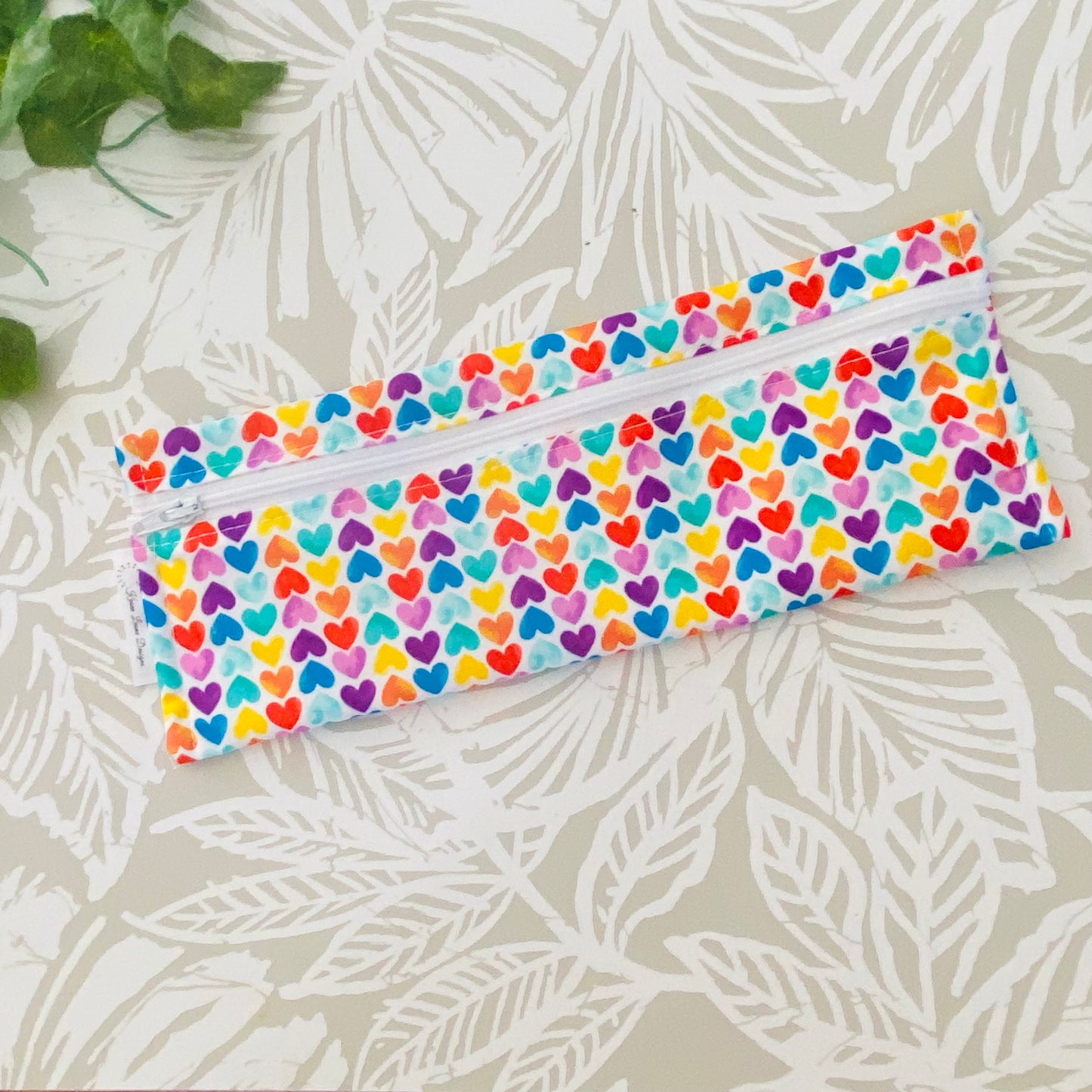 Rainbow Hearts Cutlery/Travel Bag