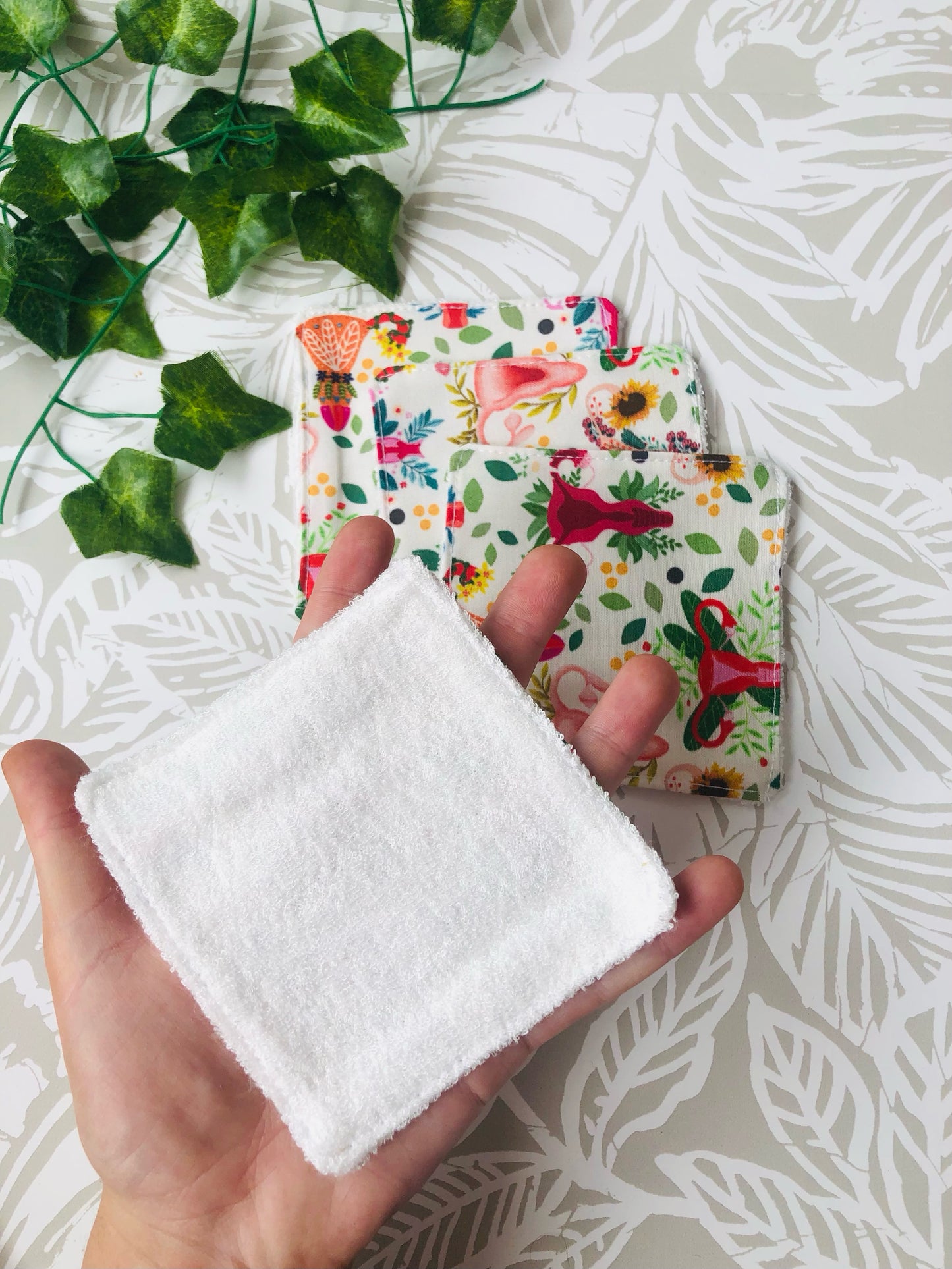 Floral Uterus Face Wipe