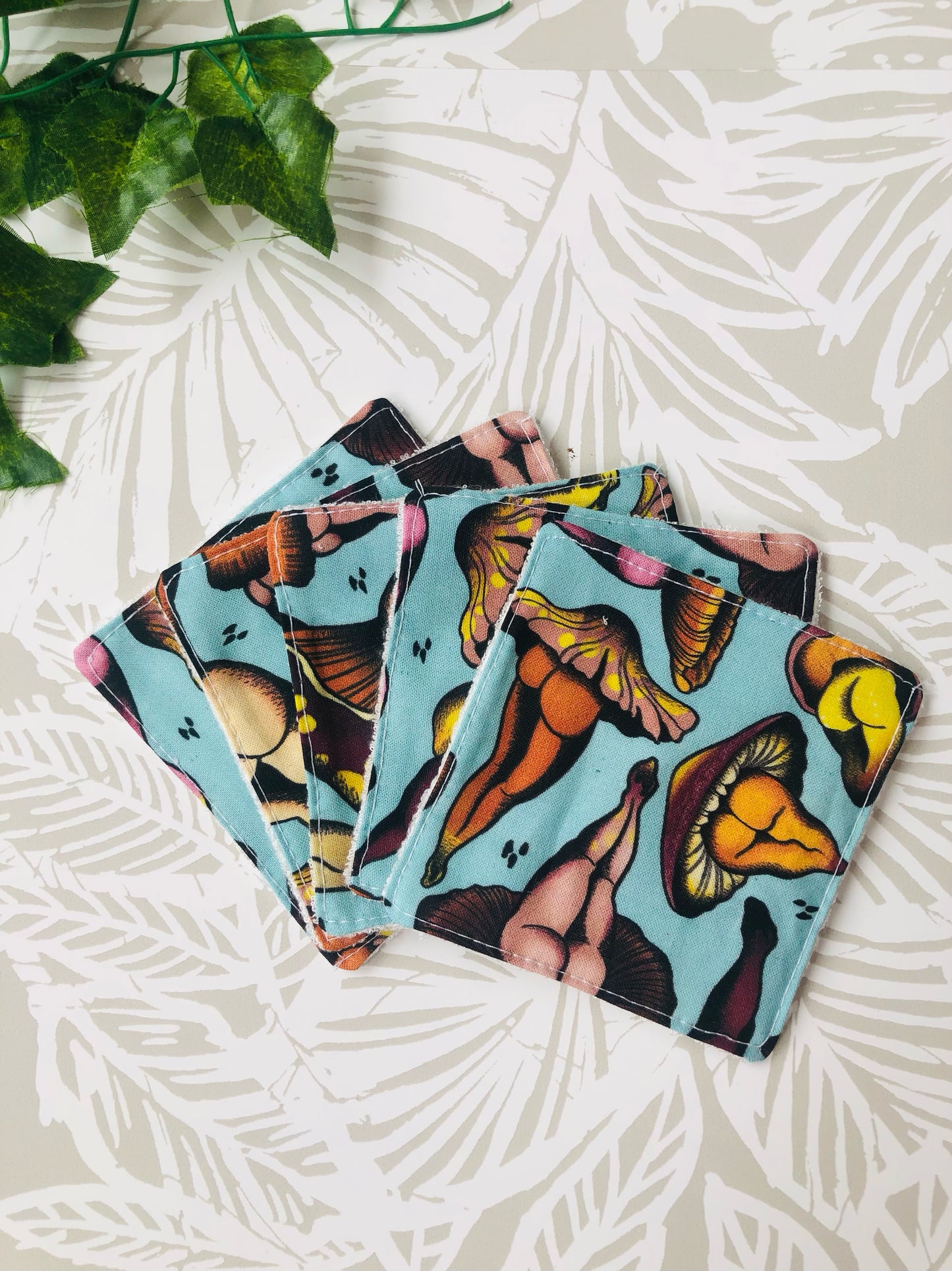 Blue Mushroom Bum Face Wipe