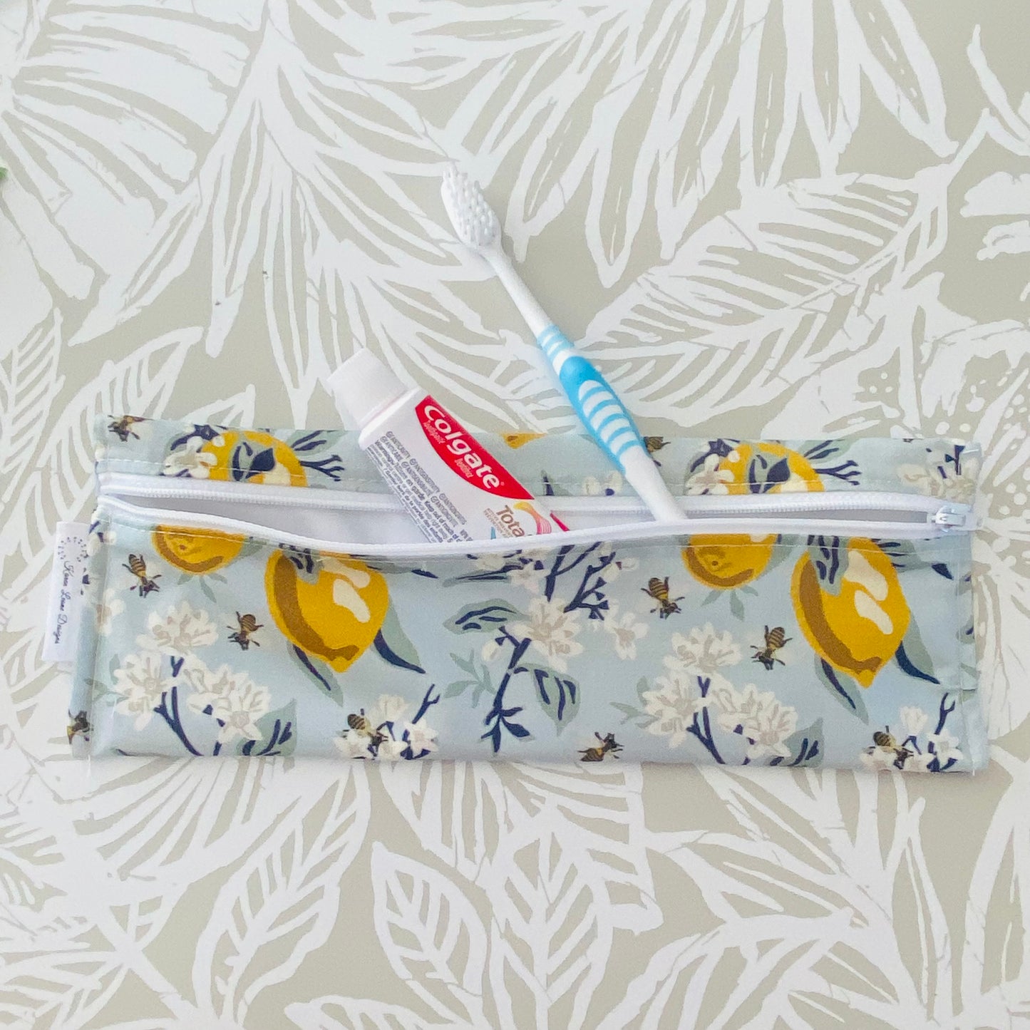 Bee & Lemon Cutlery/Travel Bag