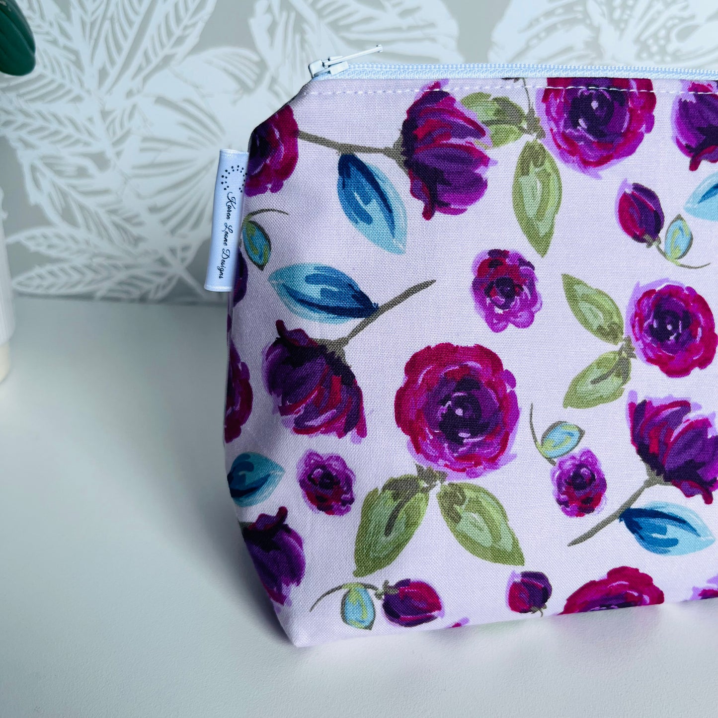 Pink Floral Bag Travel/Cosmetic Bag