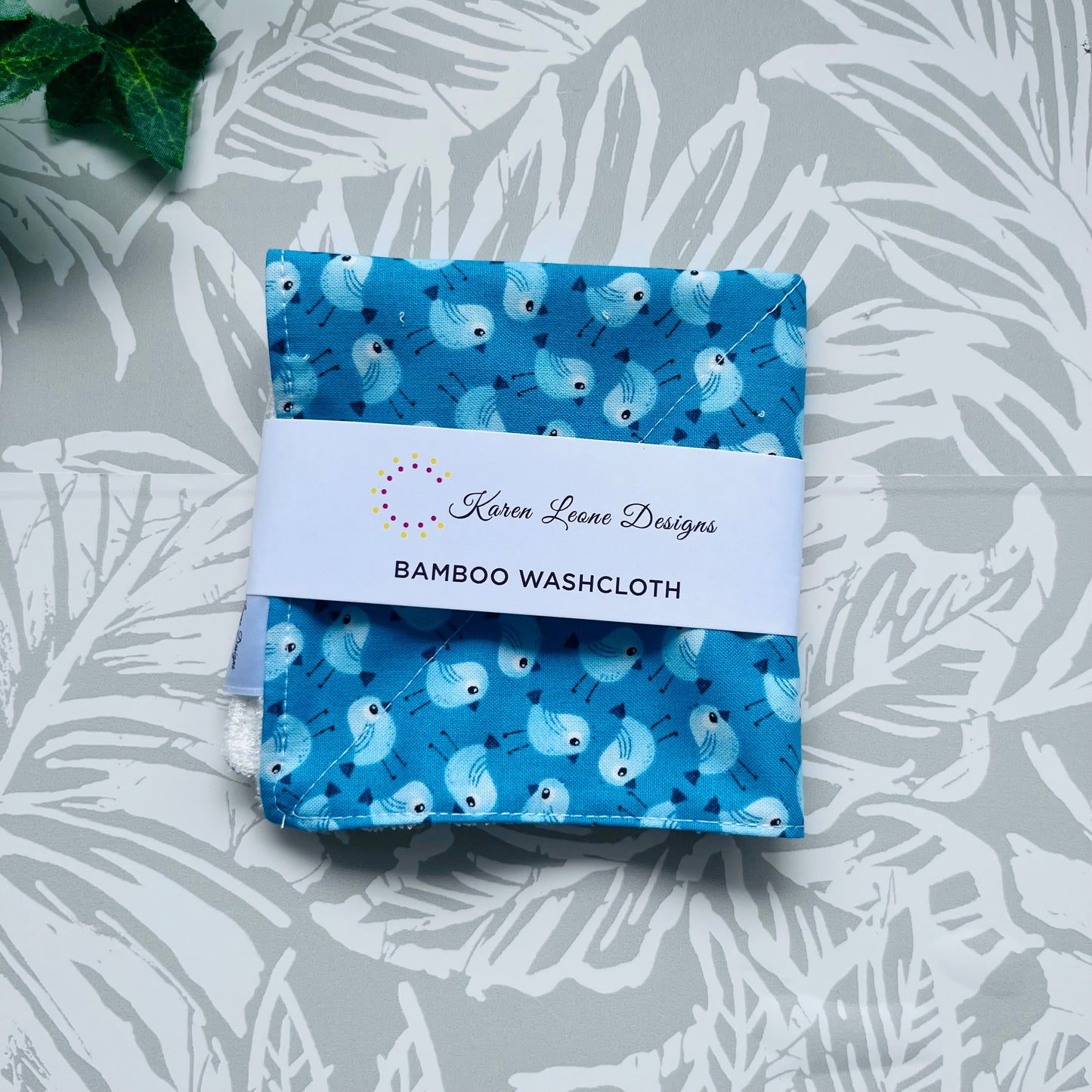 Baby Blue Bird Wash Cloth