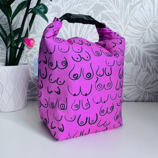 Pink Boob Lunch Bag