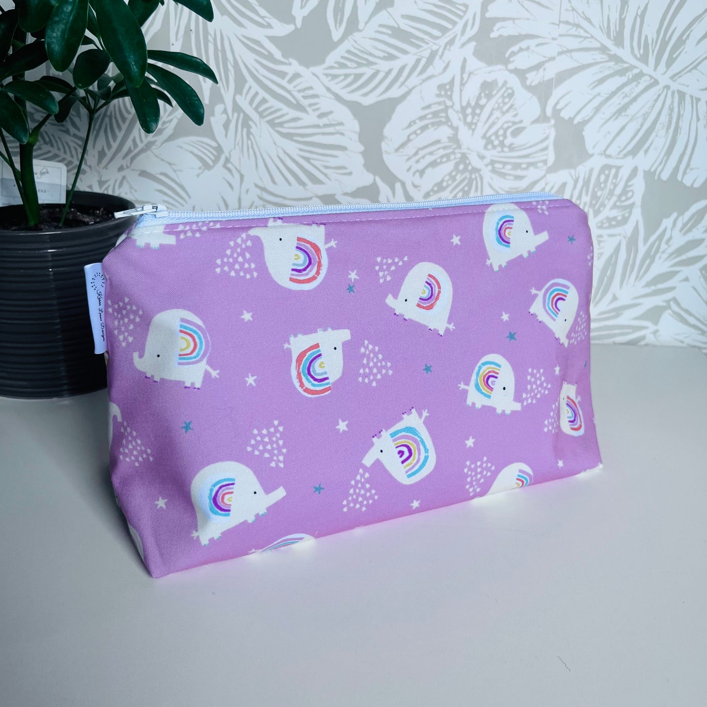 Pink Elephant Travel/Cosmetic Bag