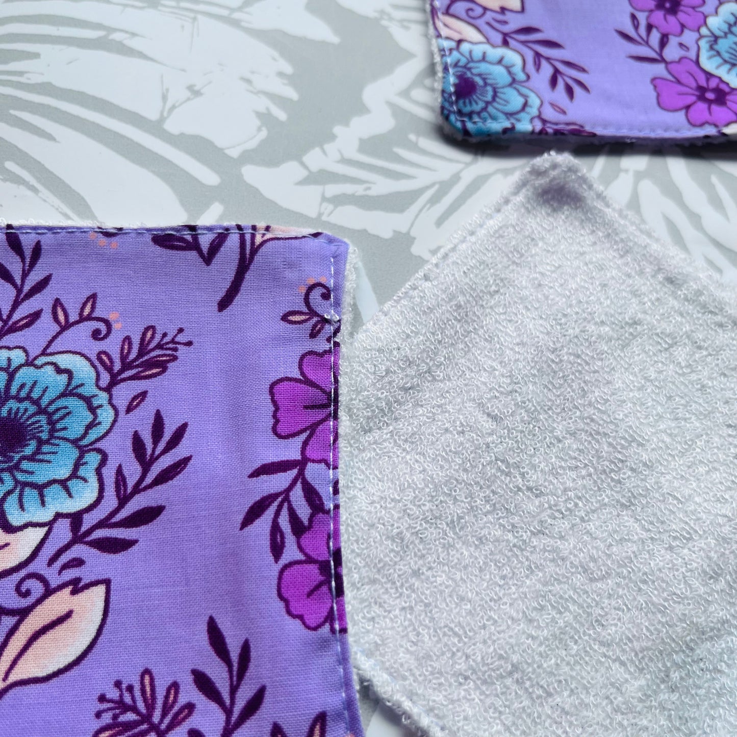 Purple Floral Face Wipes