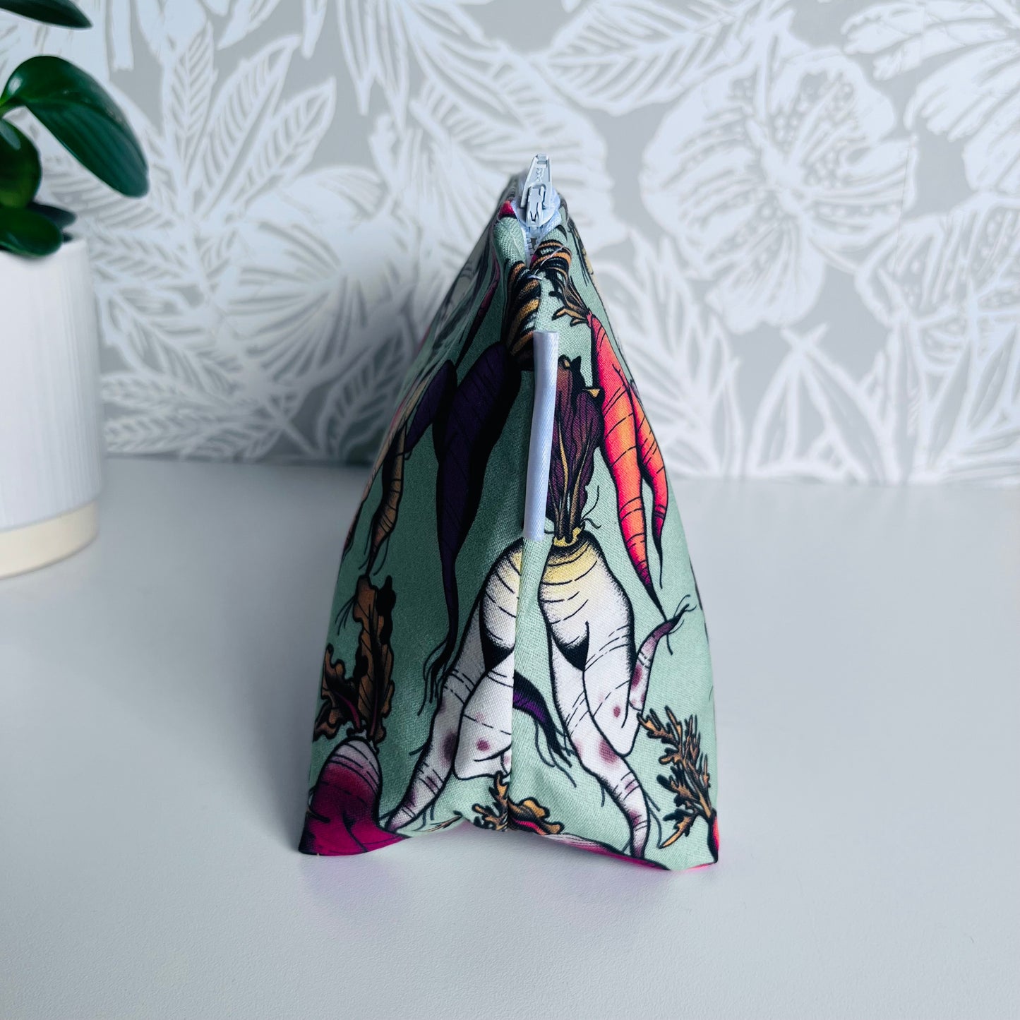 Green Veggie Legs Travel/Cosmetic Bag