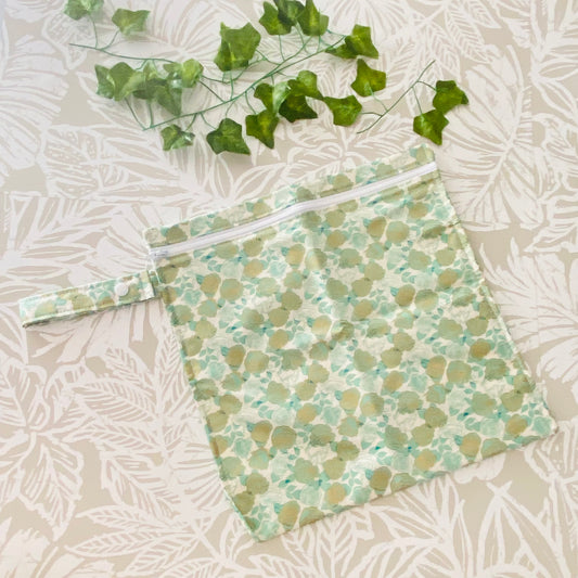 Green Rose Wet Bag