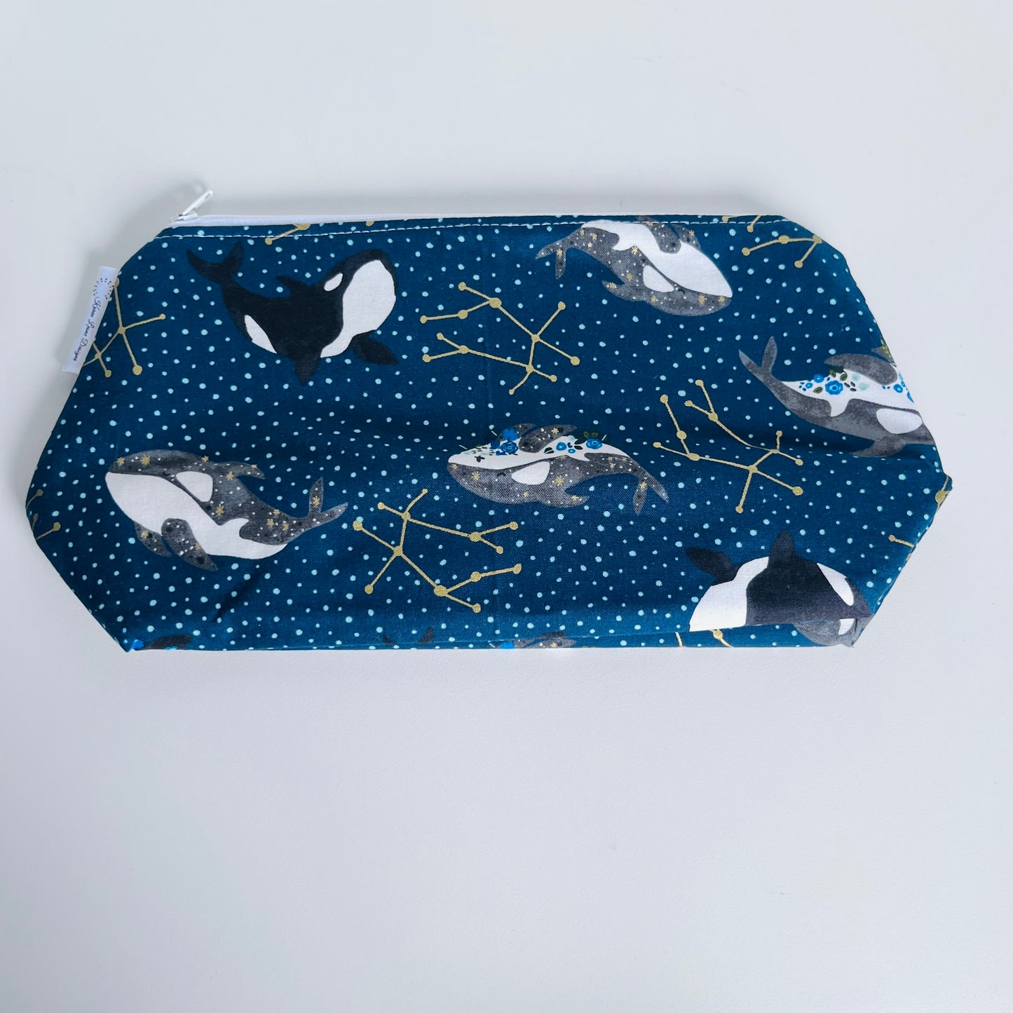 Whale and Constilation Travel/Cosmetic Bag