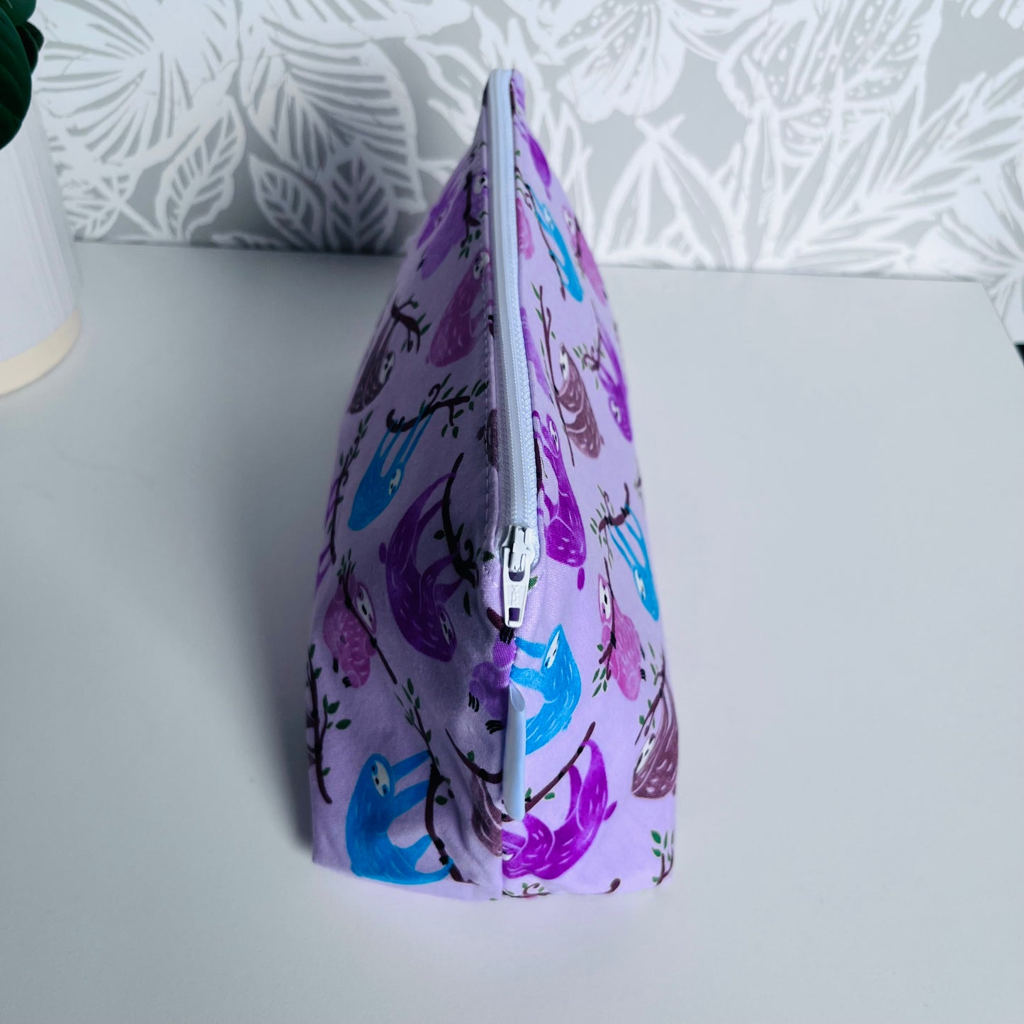 Pink Sloth Travel/Cosmetic Bag