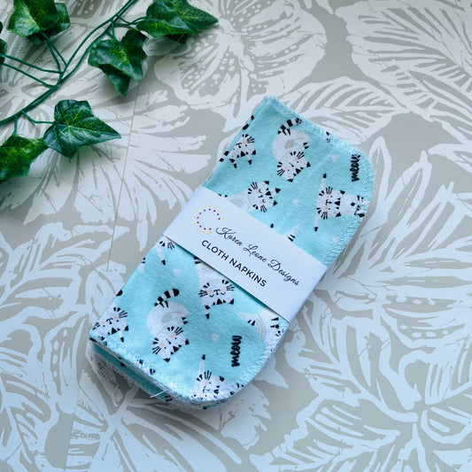 Dancing Kitty Cloth Napkin