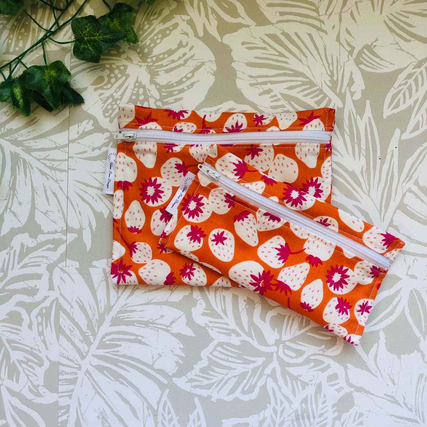 Orange Strawberry Sandwich & Snack Bags