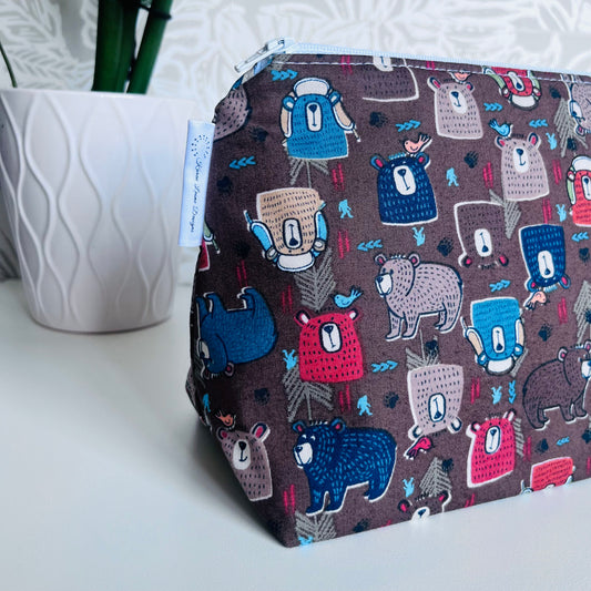 Brown Bear Travel/Cosmetic Bag
