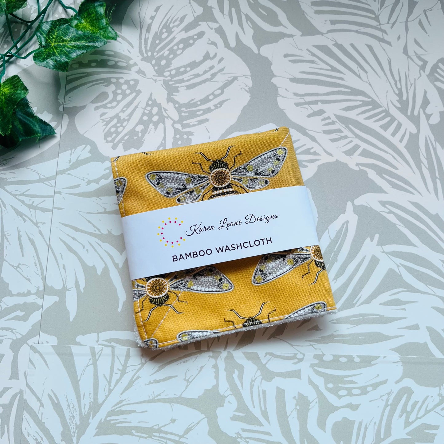 Golden Bee Wash Cloth