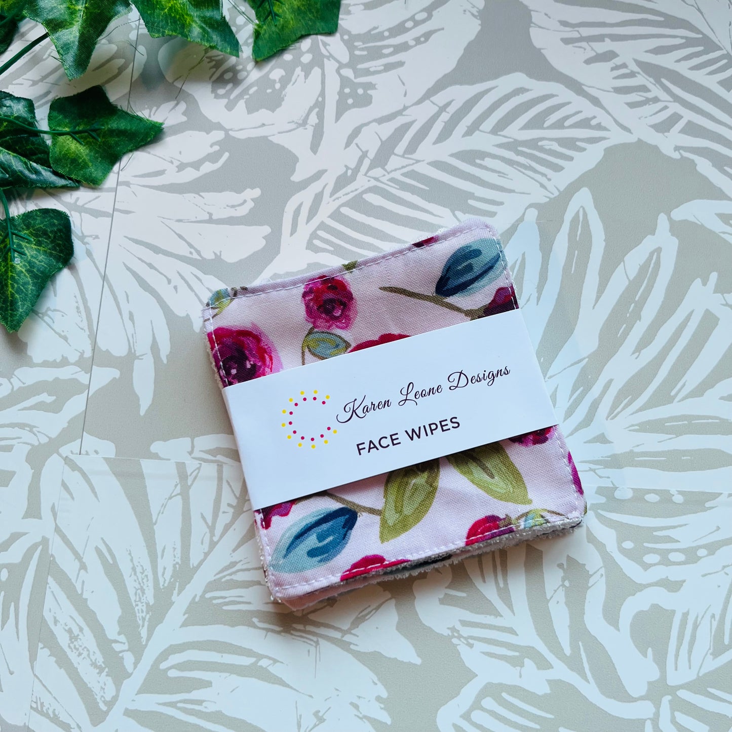 Pink Floral Face Wipes