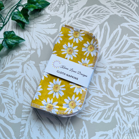 Yellow Daisy Cloth Napkin