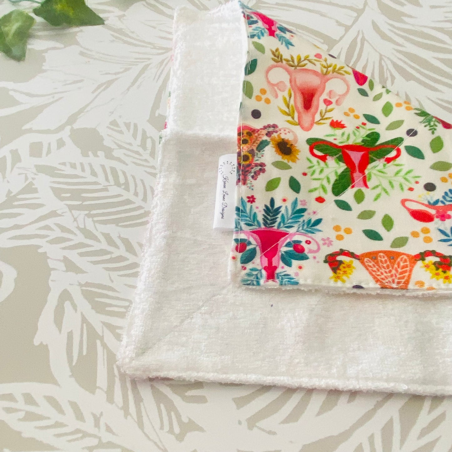 Floral & Uterus Wash Cloth