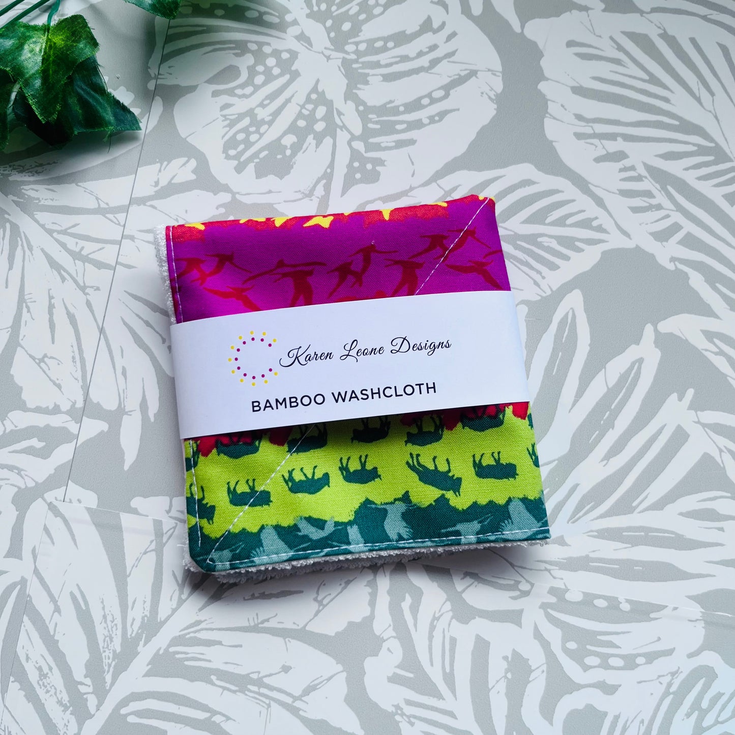 Multicoloured Animal Wash Cloth