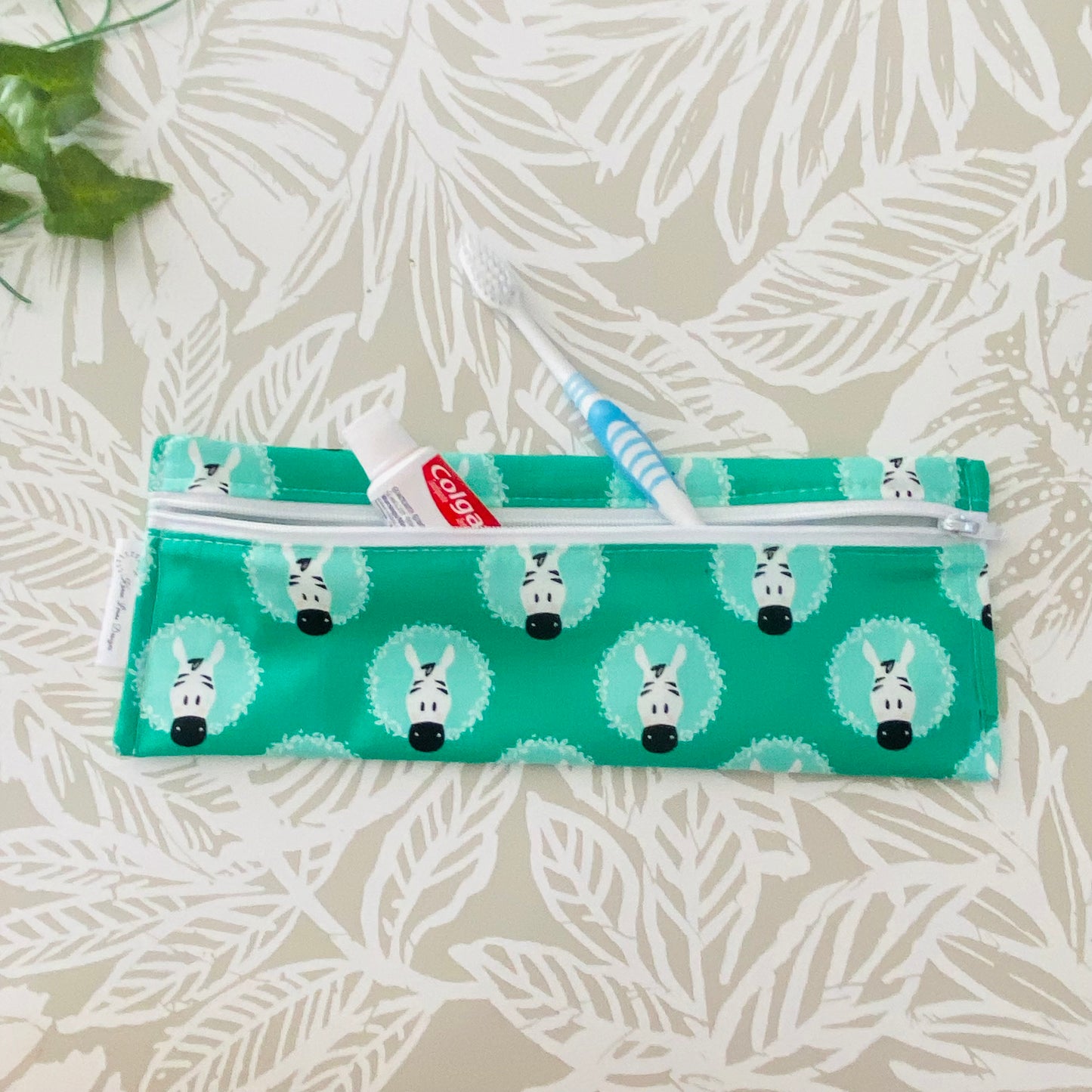 Green Zebra Cutlery/Travel Bag