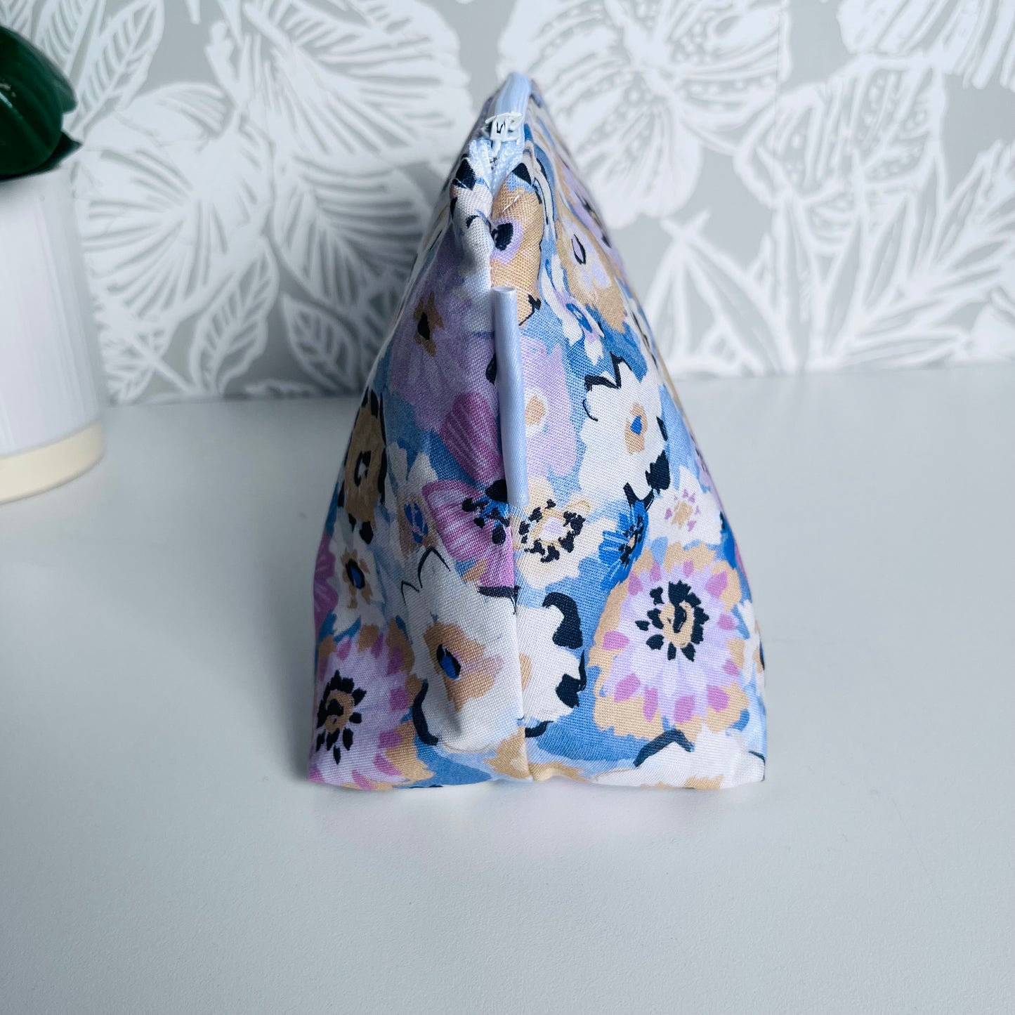 Purple Florals Travel/Cosmetic Bag